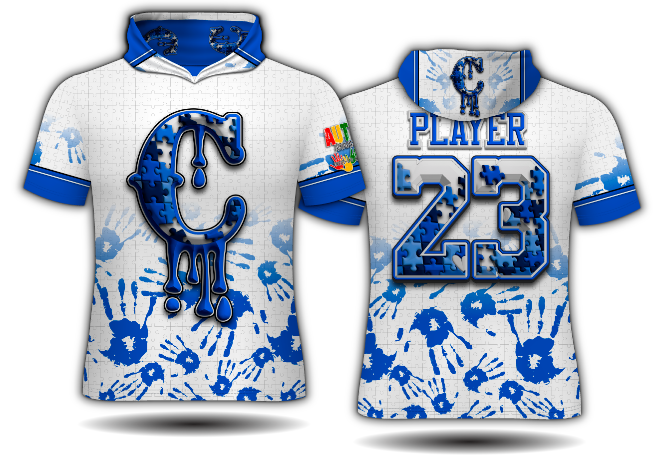 Short Sleeve Hoodie - Autism