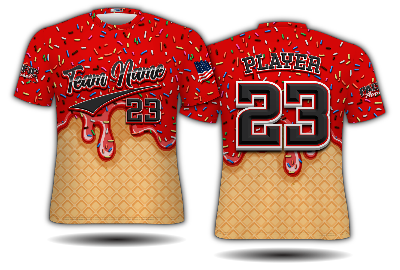 Short Sleeve T-Shirt - Ice Cream - Option 1