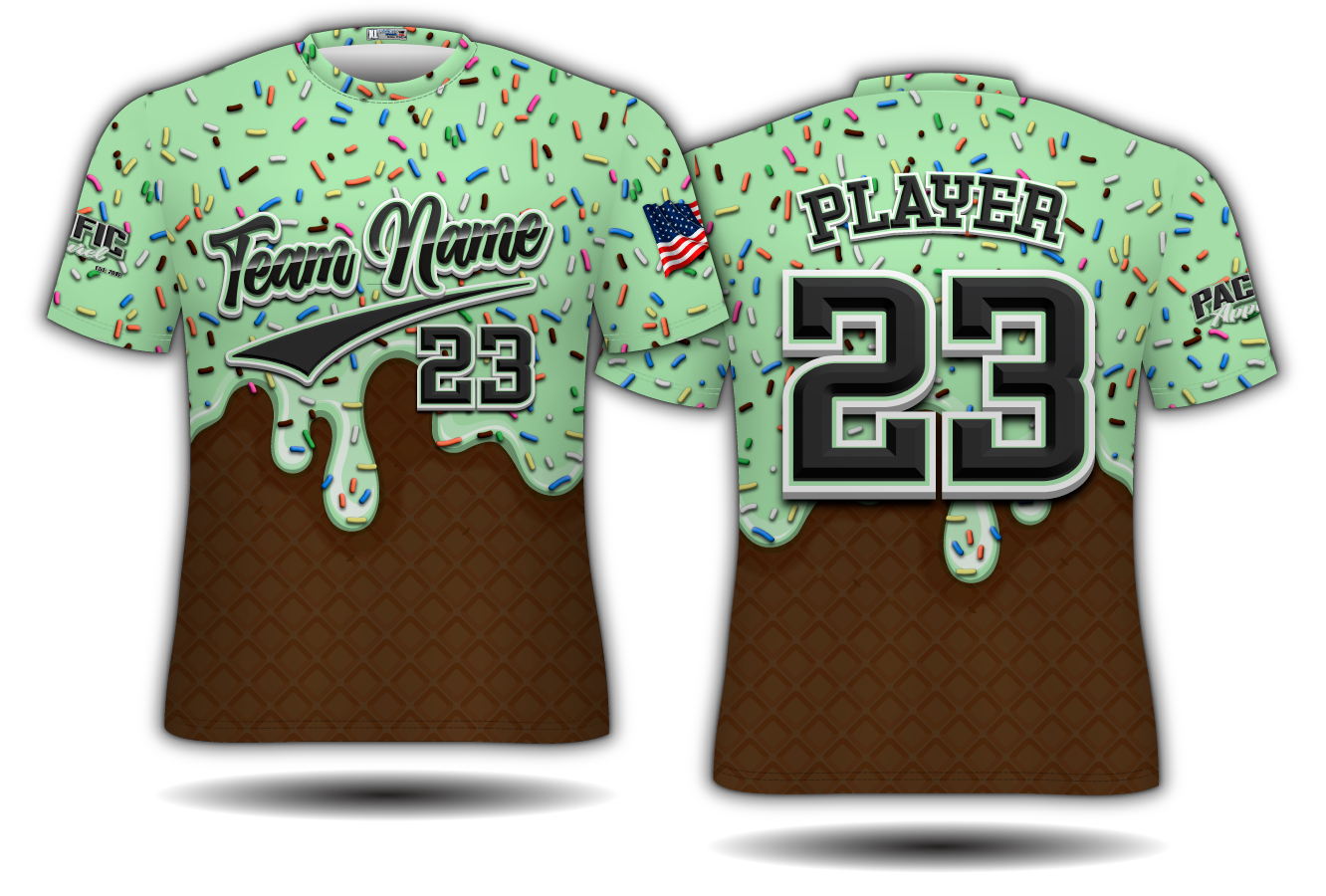 Short Sleeve T-Shirt - Ice Cream - Option 1