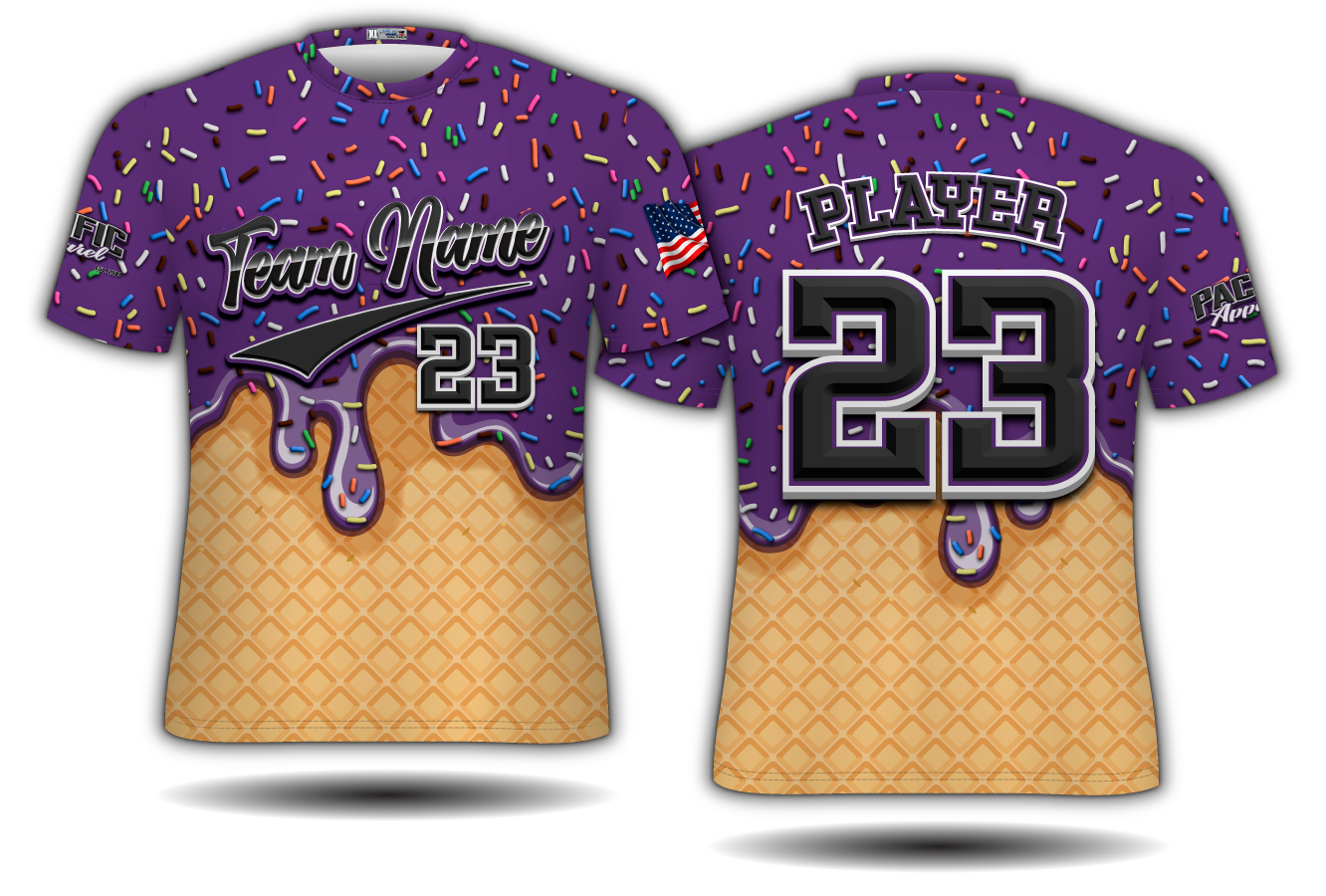 Short Sleeve T-Shirt - Ice Cream - Option 1